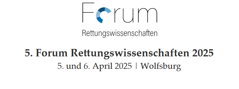 Logo 5. Forum Rettungswissenschaften 2025