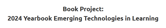 Logo Book Project: Emerging Technologies in Learning