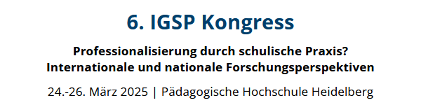 Logo 6. IGSP Kongress